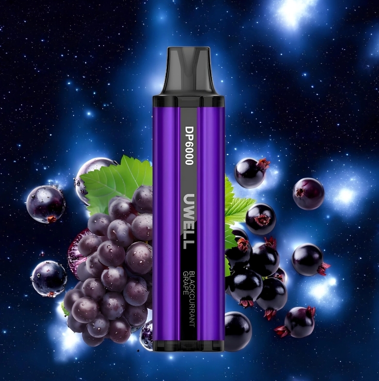 UWELL DP6000 Kertakäyttöinen Vape - Mustaherukka Rypäle: Täydellinen Makuelämys Modernille Höyryttelijälle