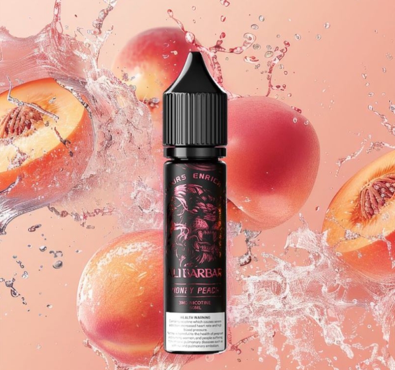 Alibarbar Hookah Onyx Vape Pod – hunaja persikan pehmeä voima ja teknologinen tyyli yhdessä laitteessa