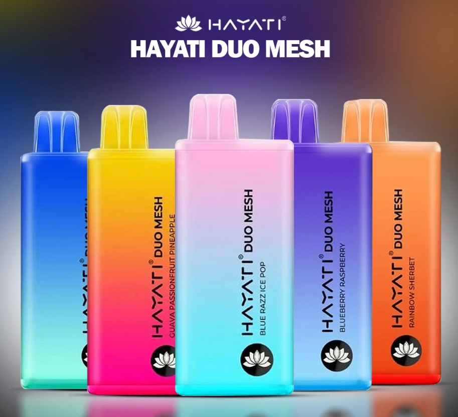 Hayati Duo Mesh 7000 Puffs – Täydellinen Kertakäyttöinen Vape Makunautintojen Ystäville