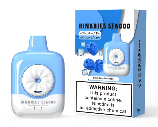HorizonTech Binaries SE6000 Puffs Vape – sinistä vadelmajäätä: Raikas vallankumous Suomen vape-markkinoilla