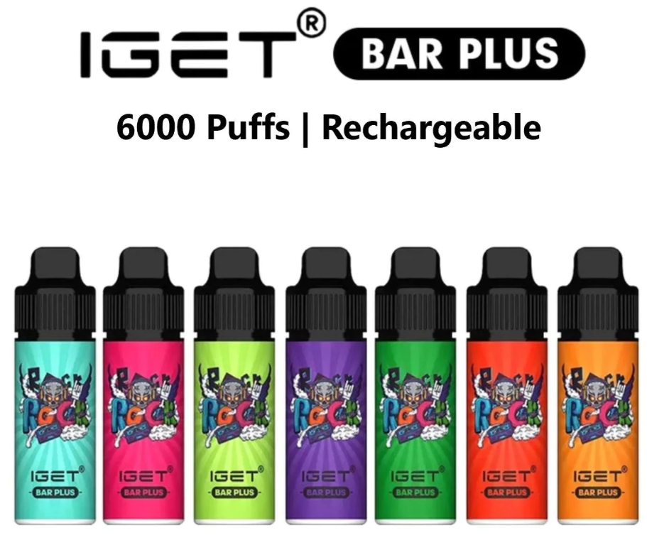 IGET Bar Plus 6000 Puffs Vape - Kolajäätelö: Värikäs ja Maukas Vallankumous Suomen Vaping-Maisemassa