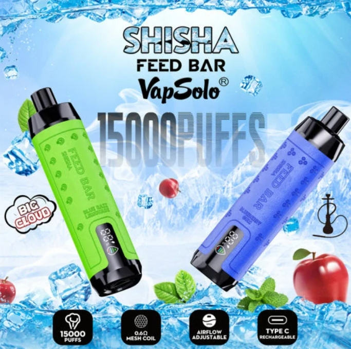 VapSolo SHISHA 15000 Puffs – kaksi omenaa: Maustettuja muistoja jokaisella vedolla