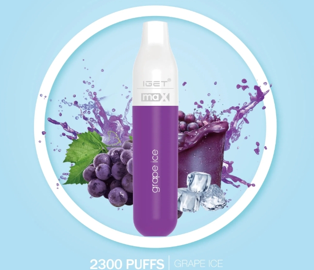 IGET Max 2300 Puffs Vape – Viinirypälejäätelön viileä nautinto modernissa ja kompakissa muodossa