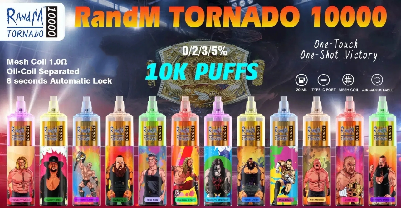 RandM Tornado 10000 Puffs Vape: Karkkipisara-Makuisena Suomalaisten Vapettajien Ilonaiheena